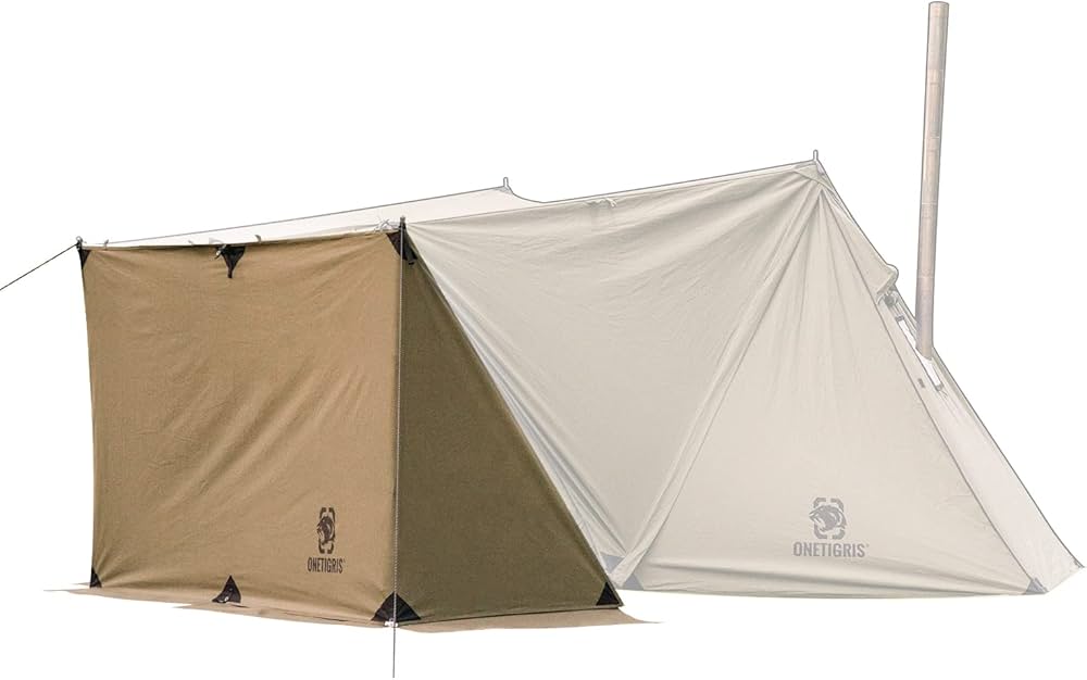 Amazon | OneTigris 焚き火陣幕 テント前幕 TC素材 目隠し 多機能風よ